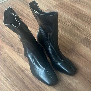 Fashion Nova Black Heeled Boots